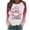#260-Multicolor, variant on Craaazy Women's Valentines Shirts Casual Heart Printed Crew Neck Long Sleeve Tops Gifts