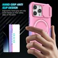 thumbnail image 2 of Decase Compatible with MagSafe Case for iPhone 11, Magnetic Invisible Ring Stand,Slim Shockproof Dual-Layer Anti-Scratch Slide Camera Lens Protector PC Back Cover Case, pink, 2 of 8