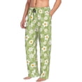 thumbnail image 6 of Honiee Daisies Flowers for men - a sleek fusion of Straight Pajama Pants, versatile Lounge Pants, and cozy Sleepwear, all rolled into one-Medium, 6 of 6