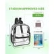 thumbnail image 2 of Mochila transparente MAY TREE Bolsa de estadio transparente de PVC negro, 2 of 6
