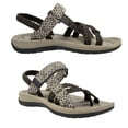 thumbnail image 3 of OutPro Womens Hiking Sandals for Female Comfortable Walking Sandals with Arch Support Athletic Sandals with Loop Straps for Beach Outdoor Coffee, 3 of 9
