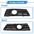 thumbnail image 5 of Unique Bargains 1 Pc Fog Light Grill for Volkswagen Passat 2008-2012 ABS Black Front Right Front Lower Bumper Fog Light Cover Inserts, 5 of 7