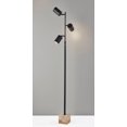 thumbnail image 2 of Adesso Rutherford 64" 3-Light Adjustable Dimmable LED Travertine & Black Tree Floor Lamp, 2 of 5