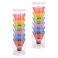 thumbnail image 4 of 12Pcs Plastic Badminton Sports Shuttlecocks Badminton Birdies (Random Color), 4 of 9