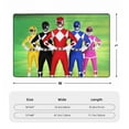 thumbnail image 7 of Power Rangers Rug, Ultra Soft Flannel Area Rug With Non-Slip Backing, Plush Memory Foam Carpet Rug For Bedroom, Living Roo,M Dining Ro,Om Playroom, Absorbent Washable Floor Mat, 7 of 7