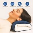 thumbnail image 4 of Sealy Vibrating Foldable Massage Pillow, Hands-Free Neck and Back Massager, Blue, 4 of 5