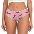 thumbnail image 1 of Balery Dachshund Dog Puppy Ropa Interior de Algodón para Mujer con Dibujo – Braguitas Cómodas y Elásticas, Estilo Clásico-XX-Large, 1 of 6