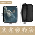 thumbnail image 6 of Hair Tools Storage with Heat Resistant Mat- Swan Pattern Printed Curling Iron Travel Bag/Flat Iron Case for Women, 6 of 8
