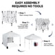 thumbnail image 5 of Garvee carpa plegable instantánea 10x10 con 2 paredes laterales y techo ventilado, impermeable y con sombra solar, incluye bolsa con ruedas para jardín, camping y eventos, 5 of 8
