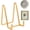 4.5 inch, variant on Plate Holder Easel Display Stand - 3 inch Metal Plate Stands for Display - Tabletop Picture Stand - Gold Iron Easels for Display Pictures | Photo Frames | Book | Decorative Plates | Plaque - 1 Pack