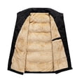 thumbnail image 4 of Mens Winter Vest Fleece Sherpa Lined Puffer Jacket Warm Casual Bubble Stand Collar Zip Up Thermal Outwear, 4 of 6