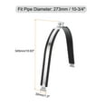 thumbnail image 2 of Uxcell Rubber Cushion Strut Clamp Rigid Steel Pipe Clamp Fit for 10-3/4" Tube and Pipe, 2 of 5