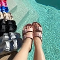thumbnail image 5 of LAVRA Women's Double Buckle Sandals Adjustable Strap EVA Lightweight Cushioned Slides, 5 of 9