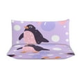thumbnail image 4 of 3PCS Cute Penguin Duvet Cover Set Twin, 1 Duvet Cover And 2 Pillowcase, Duvet Cover for Kids Girls Boys And Teens, 4 of 6