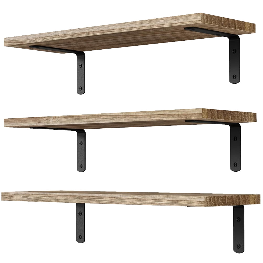 IFANLANDOR 3 Sets of Wall Mounted Storage Shelf Elegant for Home Organization
