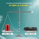 thumbnail image 3 of Mini taburete de camping ultraligero con bolsa de transporte, soporta hasta 132 libras 280 g, silla de camping ligera y plegable para viajes, senderismo, pesca, barbacoa, playa,, 3 of 5