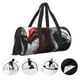 thumbnail image 3 of Fotbe Cool Black And White Dragon Bolsa Deportiva de Lona Plegable con Estampado, Bolsa de Gimnasio con Bolsillo Seco/Húmedo, Bolsa de Viaje Ultraligera de Gran Capacidad, 3 of 6