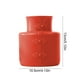 thumbnail image 3 of Jarrón decorativo de plástico esmaltado | Maceta de arreglos florales | Blanco Naranja Azul Marino | Plástico duradero 5.12" Acento de gabinete moderno | Exhibición de flores secas | Decoración de, 3 of 6