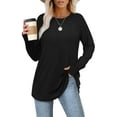 thumbnail image 2 of JPH Tunic Tops for Women Thumb Hole Long Sleeve Shirts Casual Loose Fit Blouses Tops, 2 of 4