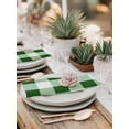 thumbnail image 6 of Cloth Napkins Set of 8 - 20x20 Inches, Green Plaid Washable Reusable Table Napkins, Spring Summer Farmhouse Buffalo Checkered Soft & Absortbent Dining Napkin for Party Wedding Hotel Restaurant, 6 of 8