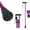 Purple, variant on Kinggear Folding Walking Cane with Adjustable Height and T-Handle, Black