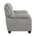 thumbnail image 4 of Pemberly Row 37" Polyester Fabric Chair with Exposed Legs in Light Gray, 4 of 7
