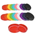 thumbnail image 1 of Uxcell Mason Jar Lids, 40 pack Plastic Colored Storage Lids with Seals, 20 Regular Mouth 20 Wide Mouth (10 Colors), 1 of 7
