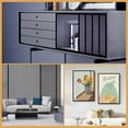thumbnail image 6 of Black Wall Molding Trim, Flexible Mirror Edging, Bexikou 394"L x 0.39"W Self Adhesive Molding for Backsplash, Mirror, Wall, Window & Door Frames, 6 of 7