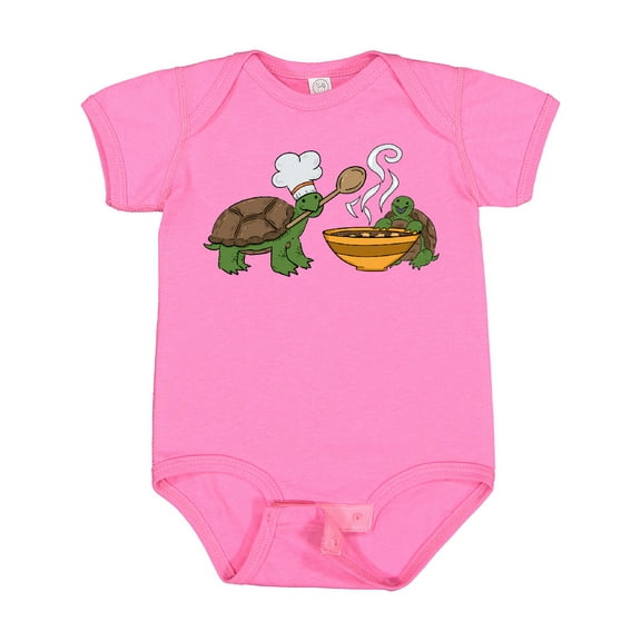 Inktastic Cute Turtle Chefs Making Soup Boys or Girls Baby Bodysuit