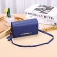 thumbnail image 5 of Dinheiro Bolso de mujer, bolso de hombro multifuncional de gran capacidadAzul, 5 of 5
