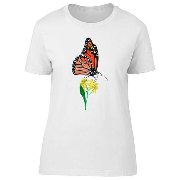 Oil Painting Monarch Butterfly T-Shirt Women -Image by Shutterstock, Female XX-Large