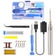 thumbnail image 2 of Kit de soldador, soldador de 8 calentador de cerámica, kit de soldador de soldadura de temperatura ajustable con cable USB y de cobre,, 2 of 9