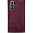 thumbnail image 2 of Wallet Case for Samsung Galaxy S21+ Plus (not s21) for Women, Shoulder Crossbody Purse Handbag Neck Strap Lanyard Cover with ID Card Holder Phone Case for Samsung Galaxy S21 Plus XK Wine, 2 of 18