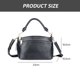 thumbnail image 2 of Bolso pequeño de lujo de cuero genuino bandolera con asa superior bolsos de hombro para mujer, 2 of 6