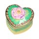 thumbnail image 4 of Joyero con forma de corazón, coleccionable, creativo, para anillos y collares. Verde, 4 of 8