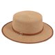 thumbnail image 4 of Sombrero de paja tejido con protección solar para mujer, sombrero de ala corta a la moda para mujer caqui, 4 of 9