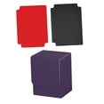 thumbnail image 1 of Estuche para baraja de cartas que se adapta a más de 100 cartas con fundas Forro de microfibra suave, elegante e impermeable Púrpura, 1 of 8
