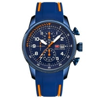 MINI FOCUS Sport Men Quartz Watch Waterproof Chronograph Silicone Strap Auto Date Luminous Wristwatch