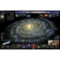 National Geographic The Milky Way Map, Laminated, 31.25" x 20.25"