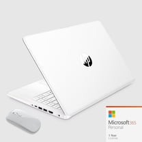 HP 14 inch Laptop Ultra Thin, 1-Year Office 365 included, Intel N4500 Processor, 16GB RAM, 64GB EMMC 512GB SSD, HDMI, Windows 11 S, Free Wireless Mouse (White)