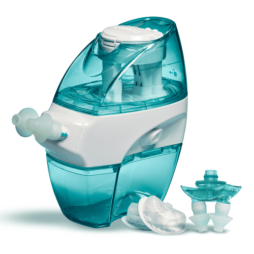 Navage Nasal Care Saline Nasal Irrigation Multi-User Includes 30 SaltPod Capsules, 2 Nasal Dock/Nose Pillow Combo, AA Batteries