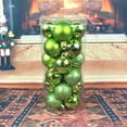 thumbnail image 4 of Christmas Ball Ornaments 24 Pcs - 2 inch Large Shatterproof Christmas Balls, Electroplated Glossy Decorations Indoor, Classic Holiday Party Hanging Ornaments for Xmas Tree, Wreath, Vines, Green, 4 of 5
