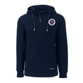 thumbnail image 2 of Men's Cutter & Buck Navy New England Revolution Roam Eco Half-Zip Recycled Pullover Hoodie, 2 of 3