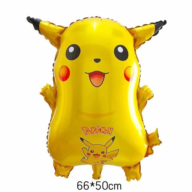 1/5/12 Uds. Globo de Pokémon película de aluminio Pikachu Hada bola Charmander Bulbasaur figuras de Anime juguete Decoración de cumpleaños fiesta para niños