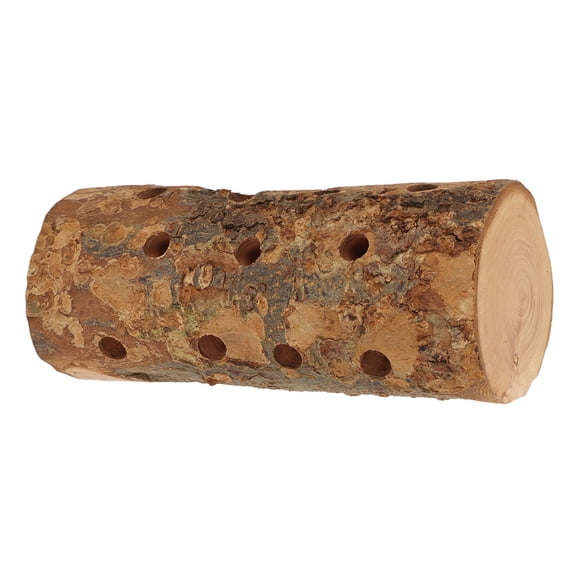 Natural Wood Molar Chew Toy and Stand Perch Stick for Hamsters and Rabbits, 15 x 8 x 7 in / 38.1 x 20.3 x 17.8 cm