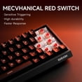 thumbnail image 2 of EWEADN 63 Keys Tri-mode Mechanical Gaming Keyboard, Hot Swappable Red Switch RGB Backlit Wireless Compact PC Keyboard, 2 of 6
