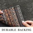 thumbnail image 6 of Bohemian Retro Floral Non-Slip Entryway Door Mat,Boho Indoor Decor Durable Low Plush Door Mat,Washable Welcome Rug for Patio Hallway Home Decor 17x30 Inches, 6 of 7