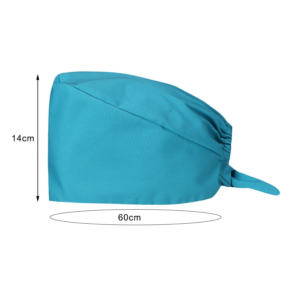 Tooth Print Surgical Cap – Cotton Dentist Hat, Unisex Adjustable Scrubs Cap For Nurses, Dentists, Pharmacy Staff