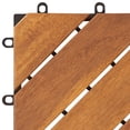 thumbnail image 5 of vidaXL Decking Tiles 20 pcs Brown 11.8"x11.8" Solid Wood Acacia, 5 of 5