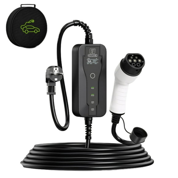 Riwesomey Cargador de vehículo eléctrico Cargador EV Cargador Cargador portátil EV 8/10/13/16 Cargador de vehículo eléctrico Vehículos, repuestos y accesorios Mis